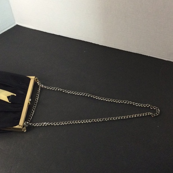 Vintage satin purse with coin purse - Picture 4 of 8